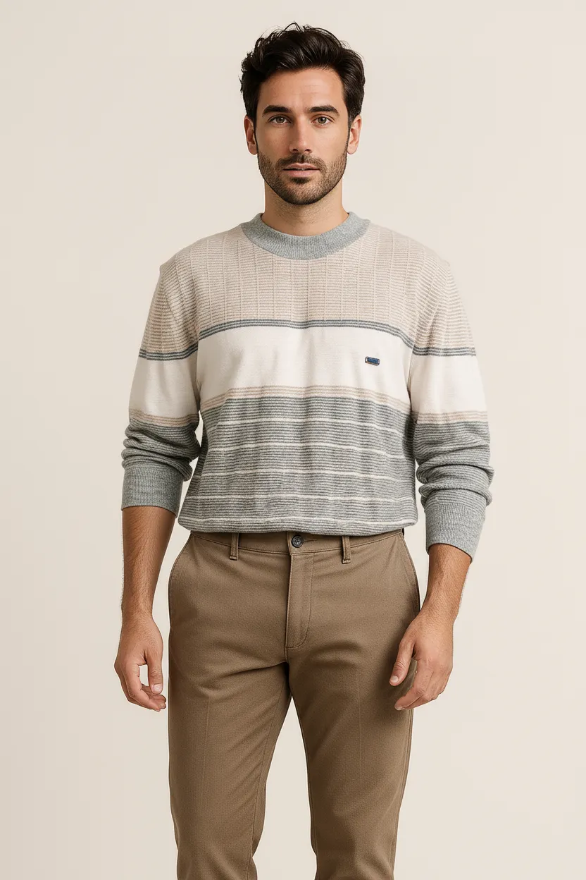 soft kintted pullover for men1