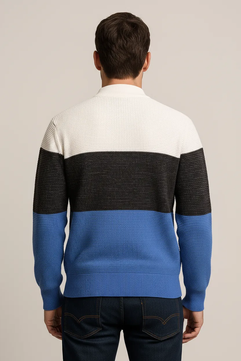 kintted sweater with zip2