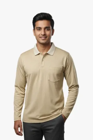 Innovant Premium Long Sleeve Polo T-Shirt for Men